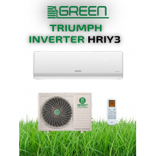 Сплит‑ система Green TSI/TSO‑12HRIY3 Triumph Inverter, инверторная, до 35 м², класс A, R32, белый. Сплит‑ система Green TSI/TSO‑12HRIY3 Triumph Inverter, инверторная, до 35 м², класс A, R32, белый.